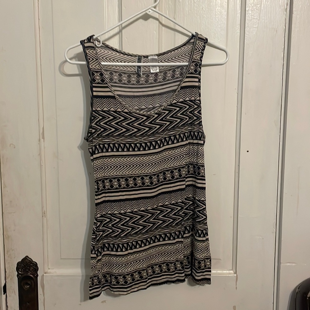 Black and White Tank Top